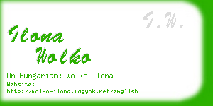 ilona wolko business card